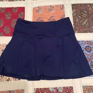 Athleta Ace Tennis Skirt Size Small S Navy Blue